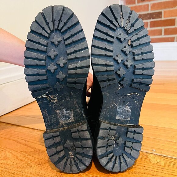 Madewell 8 The Camryn Chelsea Boots Black Heeled Leather Pull On Lightweight - Picture 10 of 16